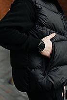 Чорна чоловіча жилетка Nike Storm Fit Black тепла без рукавів Найк непромокаюча плащівка осінь весна, фото 6