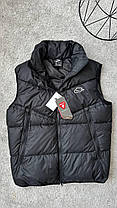 Чорна чоловіча жилетка Nike Storm Fit Black тепла без рукавів Найк непромокаюча плащівка осінь весна, фото 4