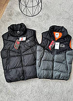 Чорна чоловіча жилетка Nike Storm Fit Black тепла без рукавів Найк непромокаюча плащівка осінь весна, фото 5
