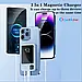 Зовнішній акумулятор повербанк Power Bank магнітний бездротовий 10000 mAh MagSafe 22.5W Dt, фото 10