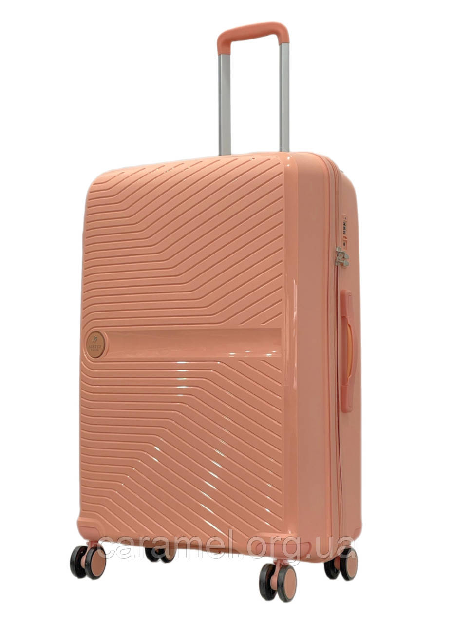 Валіза Airtex велика L поліпропілен рожева 75х48х29см/90л/4.2кг