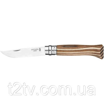 Ніж Opinel 8 VRI Laminated коричневий (002388)
