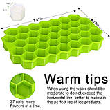 Силіконова форма для льоду на 37 осередків, фото 2