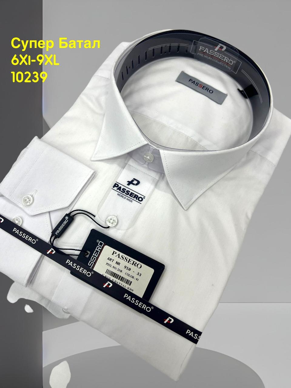 Супербатальна однотонна сорочка Passero classik -910/color 1