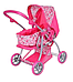 Коляска для ляльки 9672 Melogo рожева, висота ручки 64 см, 2 в 1, демісезон, трансформер, люлька-перенесення, фото 5