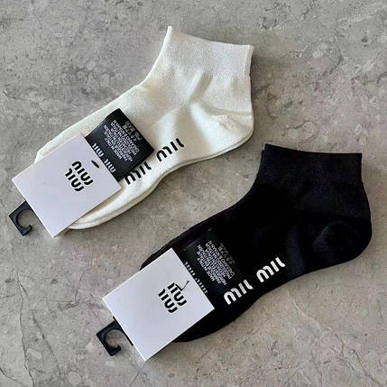 Шкарпетки жіночі Miu Miu (36-39) короткі повсякденні, фото 3