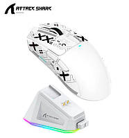 Бездротова мишка ATTACK SHARK X11 White | PAW3311 | 65 годин на одному заряді