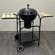 Вугільний гриль-барбекю з дере'яною полицею WOOD GRILL