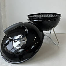 Вугільний міні гриль-барбекю зі зручною ручкою CAMP GRILL BLACK, фото 3