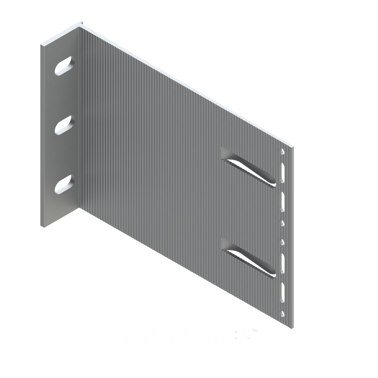 Кронштейн алюмінієвий KMD L210*150*40L