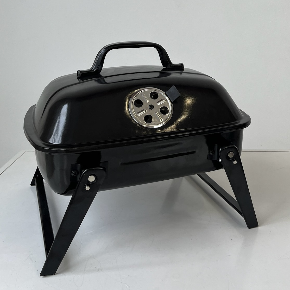 Складаний вугільний міні гриль-барбекю CAMP GRILL GRAY