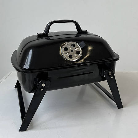 Складаний вугільний міні гриль-барбекю CAMP GRILL GRAY, фото 1