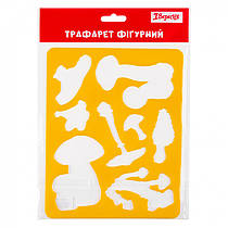 Трафарет для малювання 1Вересня Грибочки 20х16 см 940353