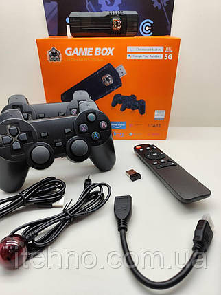 Ігрова консоль AndroidTV&Game Stick X8 64Gb 8K Ultra HD з бездротовим контролером 2.4G,5G, фото 1