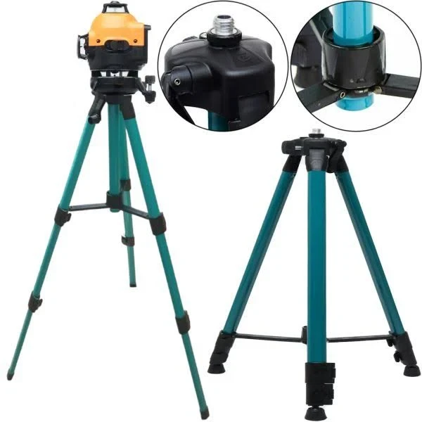 Телескопічний штатив тринога для нівеліра, лезерного рівня 120 см