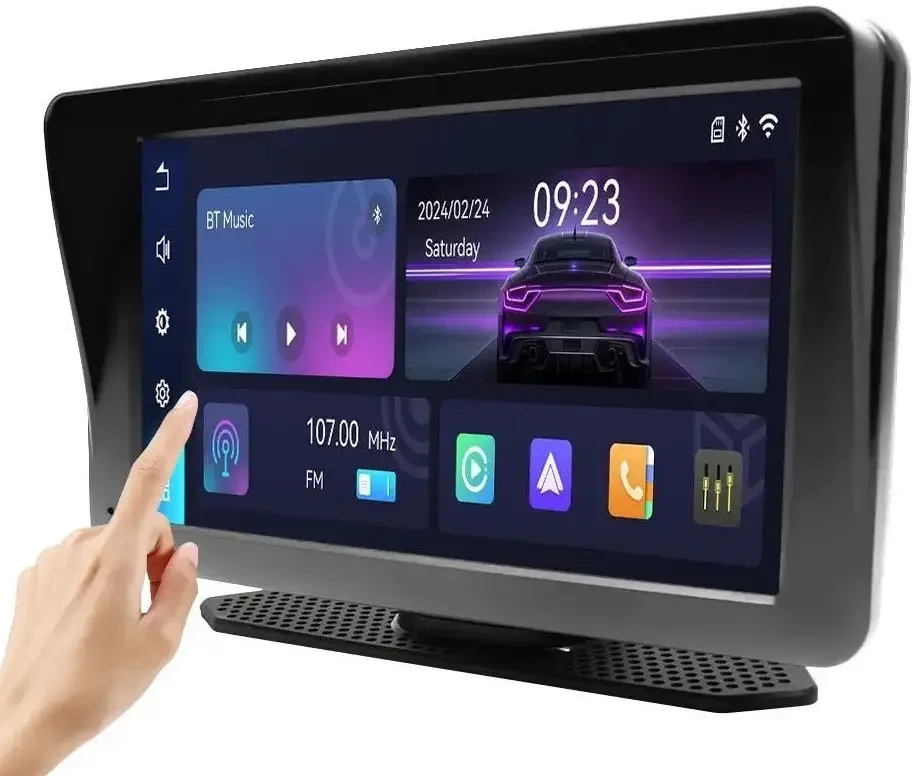 Автомобільний монітор 7" Універсальний сенсорний дисплей Car player 701W з Apple CarPlay та Android Auto