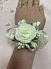 Браслет з квітів на руку для дружки айворі, фото 5