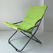 Складаний зелений м'який стілець POUF LIME