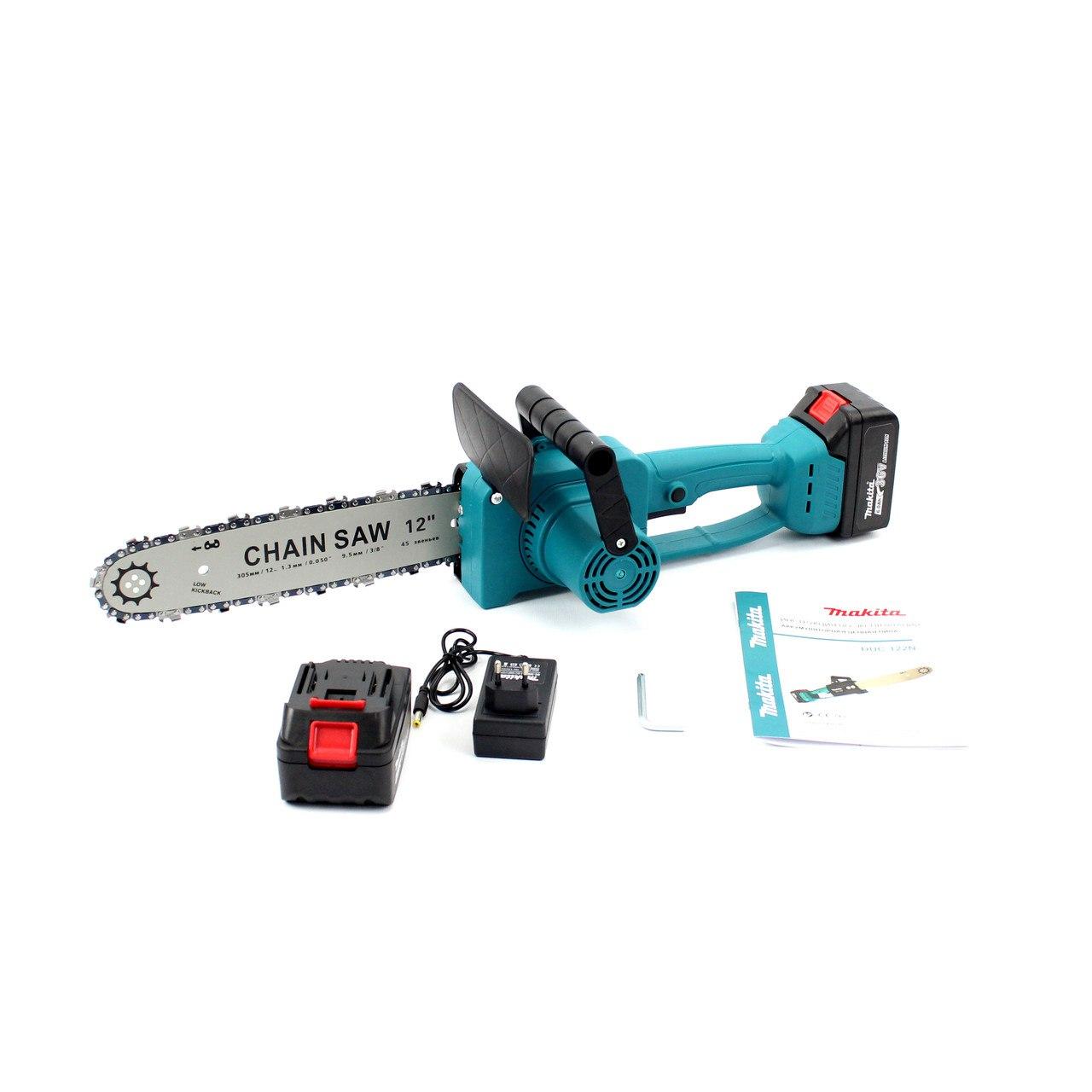 Акумуляторна ланцюгова пилка Makita DUC122N (36V 6.0Ah) АКБ пилка