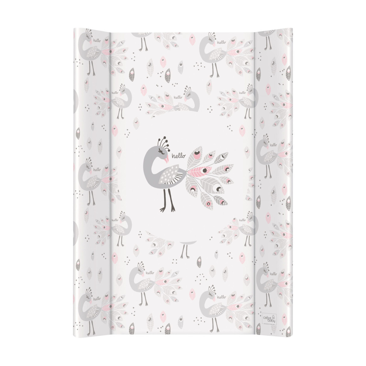 Пеленальний матрац Ceba Baby 70 см тверда основа Peacock, фото 1