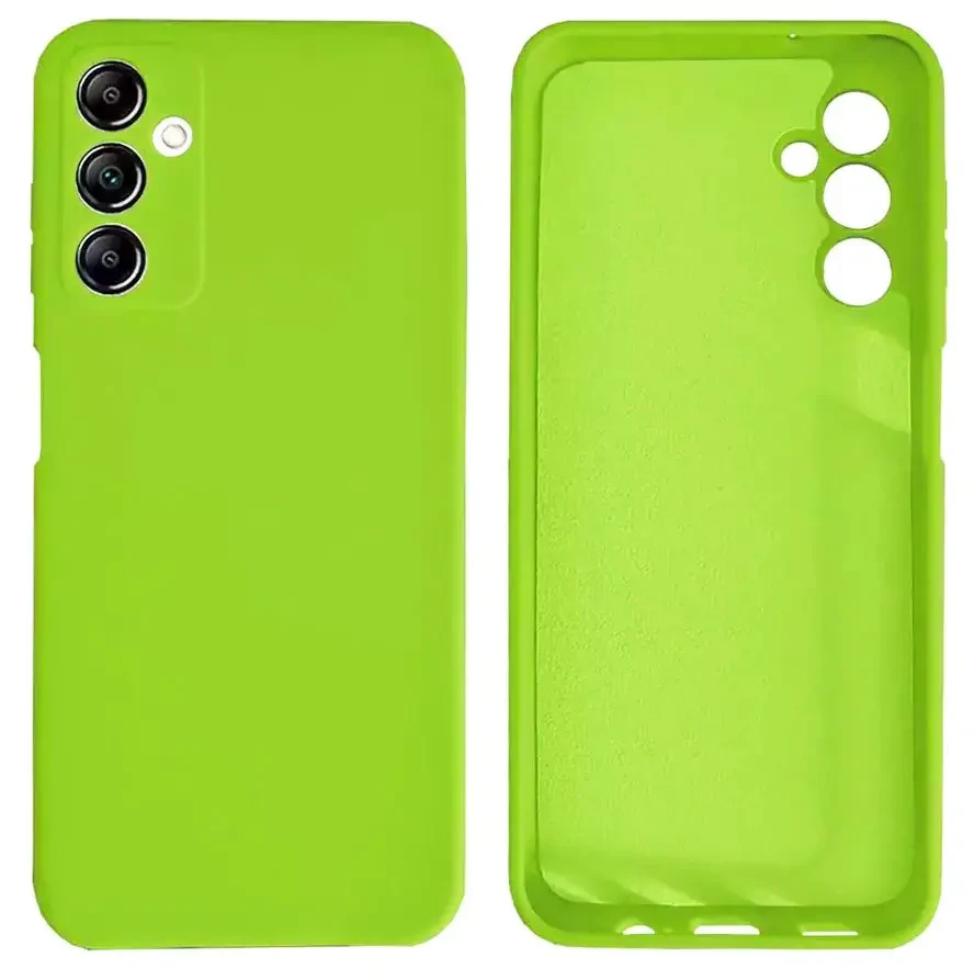 Чохол Silicone case Camera Protective для Samsung S22 (27) яскраво зелений Neon green