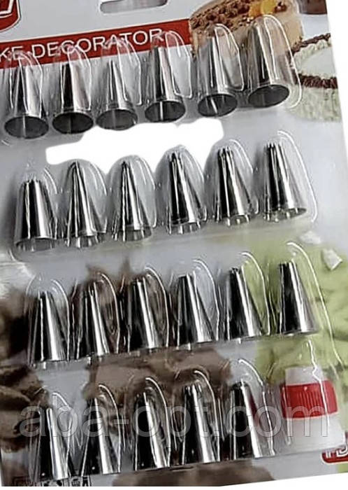 Набір кондитерських насадок 24 шт з адаптером Немо (шт), фото 1