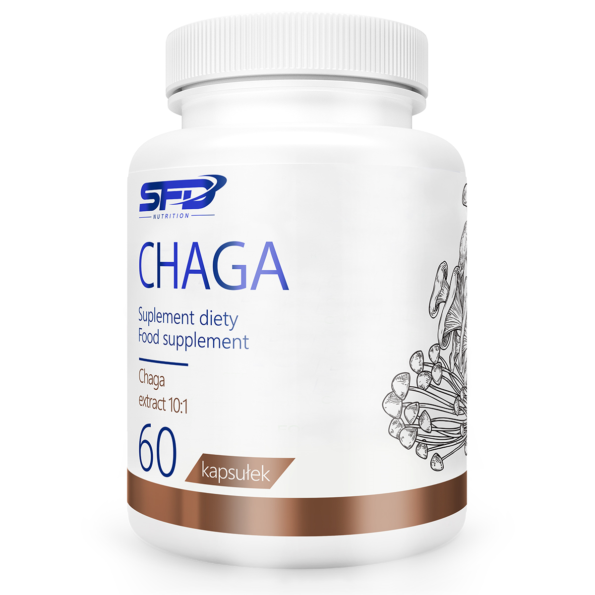 Гриб-чага SFD Nutrition Chaga 600 мг 60 капс.