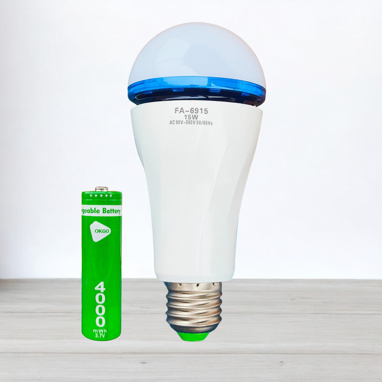 Лампочка FА-6915 з акумулятором 18650 в патрон E27 (Лампи, лампочки), фото 1