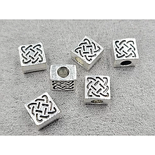 Намистини металеві 6*8мм (14 шт)