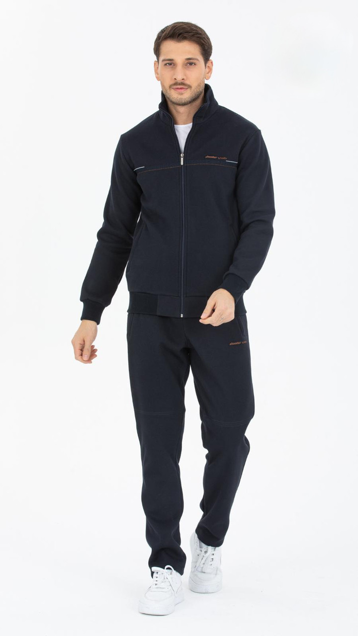 Костюм чоловічий Shooter теплий спортивний M-XXXL, L, Темно-синій, фото 1