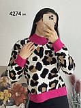 Светр комбінований жіночий 4274 вк, фото 2