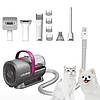 Набір для стрижки тварин PETKIT Pet Grooming Kit тример для грумінгу котів і собак з пилососом, фото 7