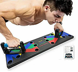 Дошка для віджимань Foldable Push Up Board 14 в 1 упор для віджимань, ручки резина, фото 2