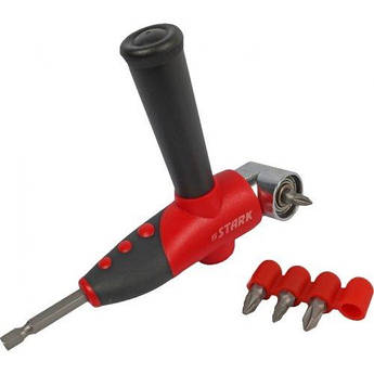 Насадка-подовжувач кутова Stark для шуруповерта 1/4" з набором біт
