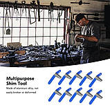 Набір із 4 інструментів із неіржавкої сталі, металеві зубчасті гребінці, міцні аварійні відмички, фото 9