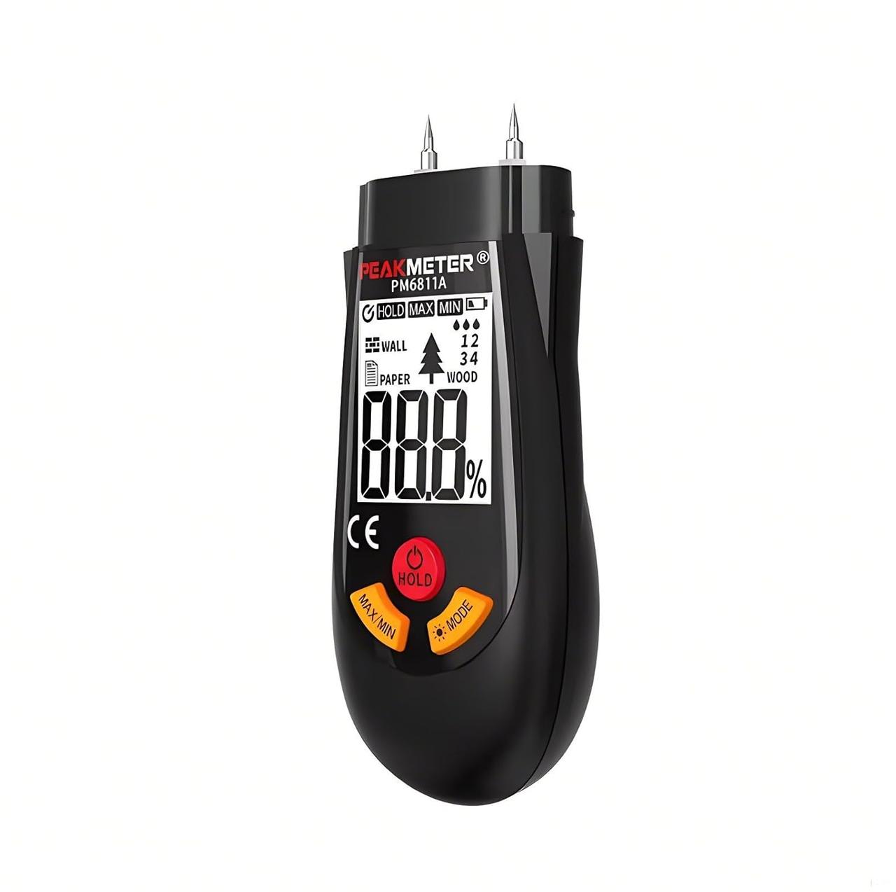 Вимірювач вологості деревини PEAKMETER PM6811A. Тестер вологості деревини