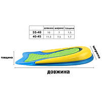 Підп'ятники силіконові при шпорі для взуття 35-40. Коректори для стопи у взуття. Напівустілки гелеві, фото 3