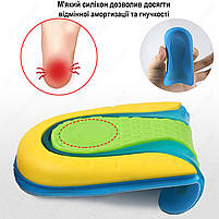 Підп'ятники силіконові при шпорі для взуття 35-40. Коректори для стопи у взуття. Напівустілки гелеві, фото 5
