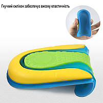 Підп'ятники силіконові при шпорі для взуття 35-40. Коректори для стопи у взуття. Напівустілки гелеві, фото 8