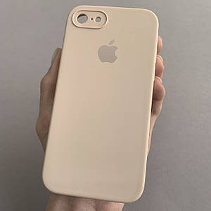 Чохол для Apple iPhone 8 матовий з мікрофіброю закритою камерою чохол на телефон айфон 8 пудровий n8u