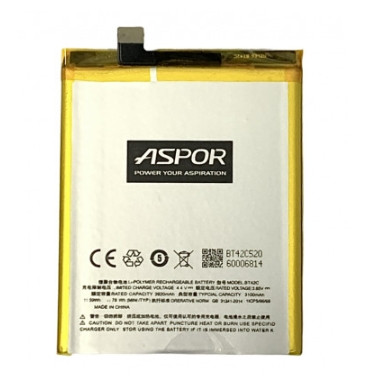 Акумулятор Aspor для Meizu BT42C / M2 Note, 3100 mAh АААА Original PRC