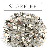 Крупна крихта скла із дзеркальним покриттям ”Diamond Starfire”, колір холодне срібло, 200 г