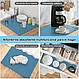 Супер поглинаючий килимок нековзний для сушіння посуду суперабсорбуючий 49*39 см Blue, фото 3
