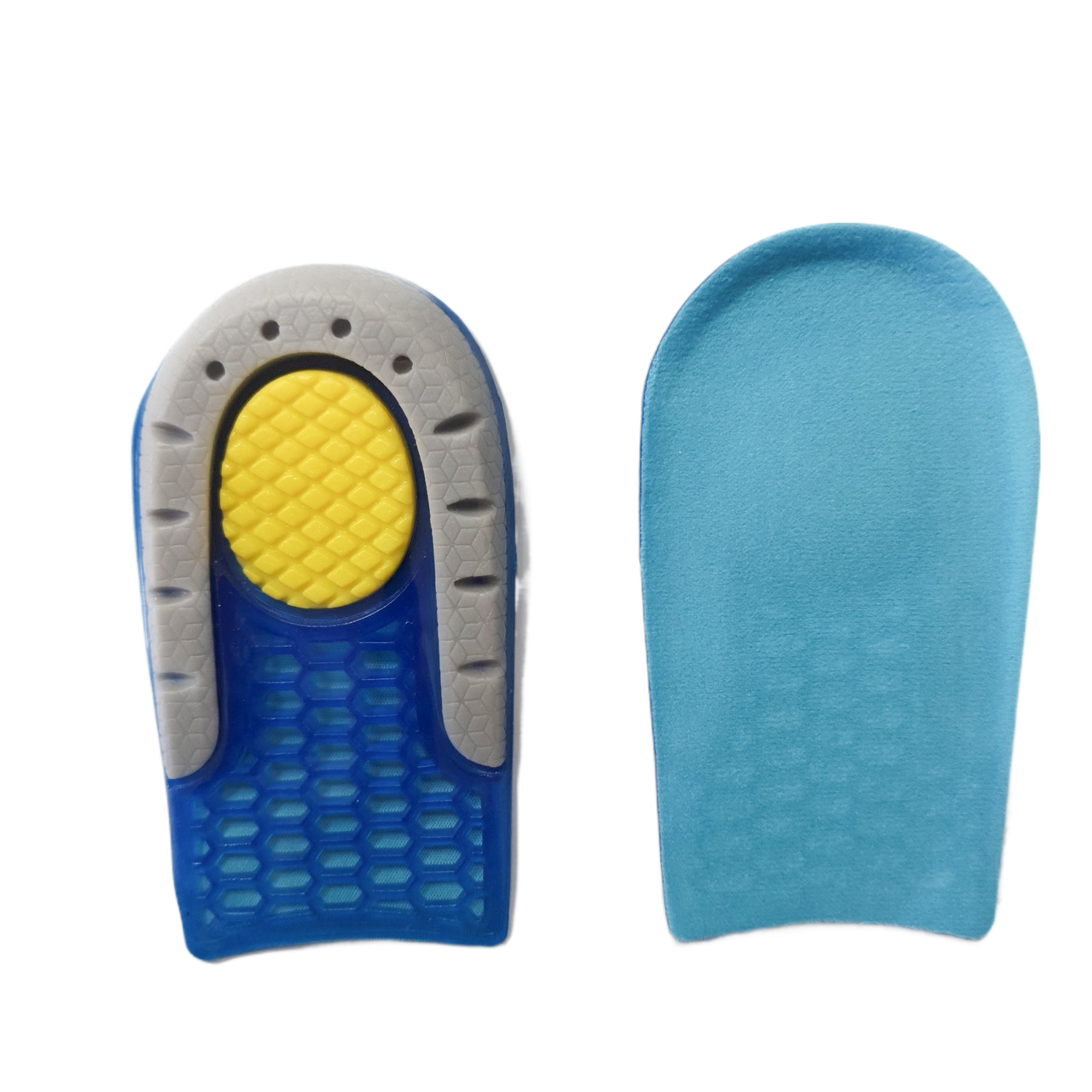 Силіконові підп'ятники для збільшення росту 1,5см. Напівустілки гелеві для взуття з додатковою амортизацією для п'ят, фото 1