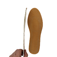 Устілки обрізні шкіряні у взуття 40-44 розмір коричневі. Устілки у туфлі. Устілки для класичного взуття, фото 4