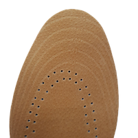 Устілки обрізні шкіряні у взуття 40-44 розмір коричневі. Устілки у туфлі. Устілки для класичного взуття, фото 6