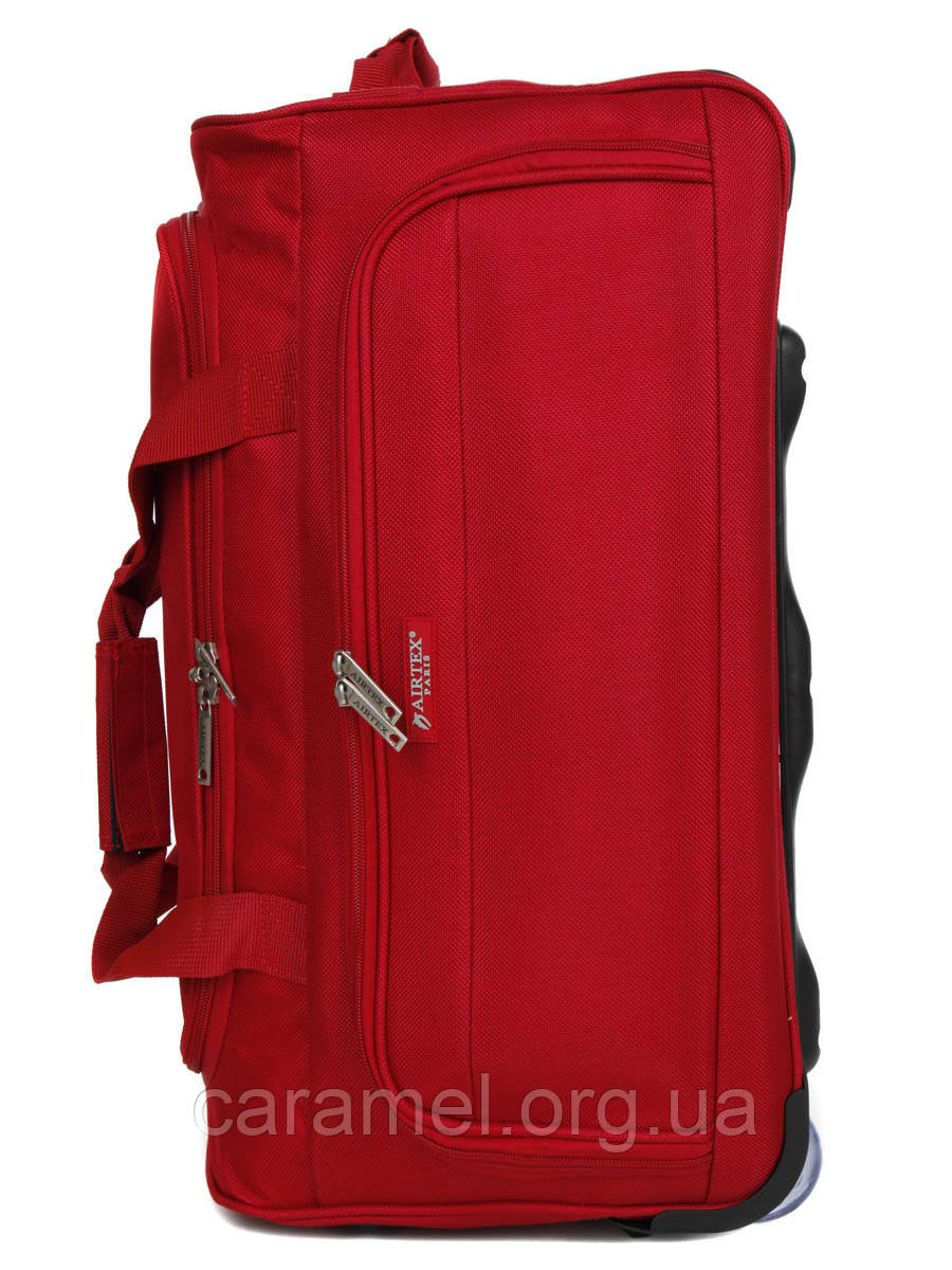 Сумка на колесах велика L бордова 70x34x35см/79л/2.4кг/Airtex 821-70