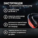Капа для боксу зубів боксерська зубна силіконова спортивна Hechpro для боксерів чорно-червона HP-КАП1, фото 4