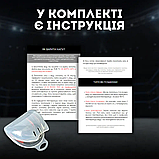 Капа для боксу зубів боксерська зубна силіконова спортивна Hechpro для боксерів чорно-червона HP-КАП1, фото 10