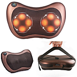 Масажна подушка для дому та машини масажер Massage pillow 8 Роликів, фото 3